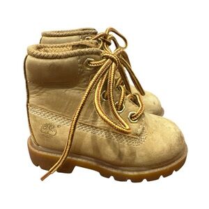 Timberland Kids Tan Lace-Up Boots